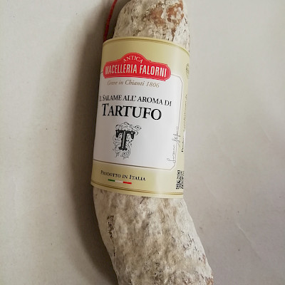Toskanische Mager-Salami mit weißem Trüffelaroma von Macelleria Falorni