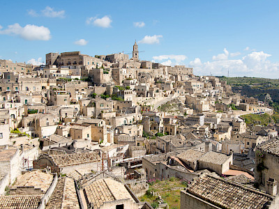Blick über die Stadt Matera in der Basilikata. (Foto: Giovanni Pracucci)