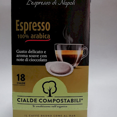 Espresso-Pads „100 % Arabica“, 18 Stück von Kimbo